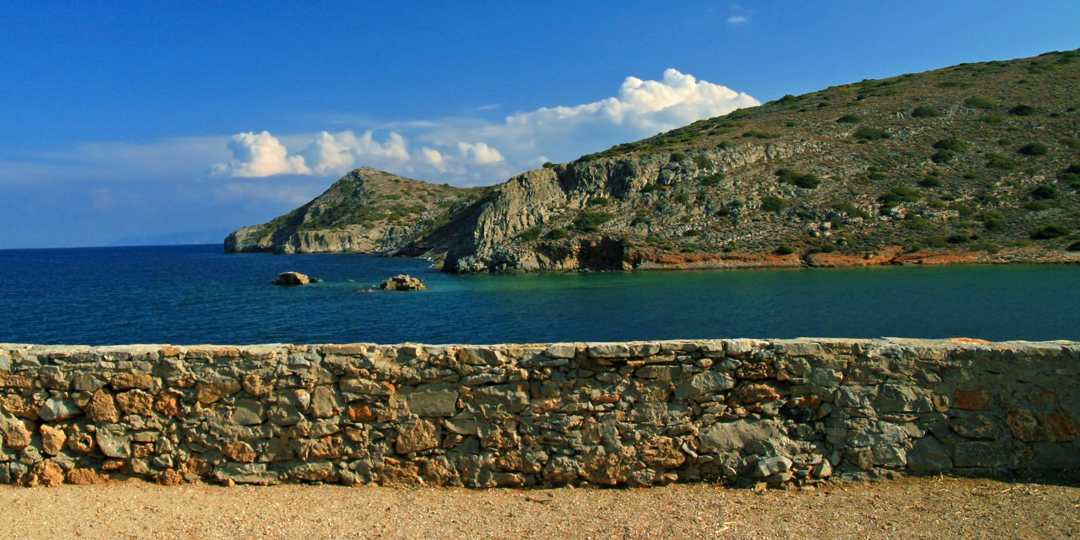 Greece - Crete - Elounda - Spinalonga - Jutting Majestically